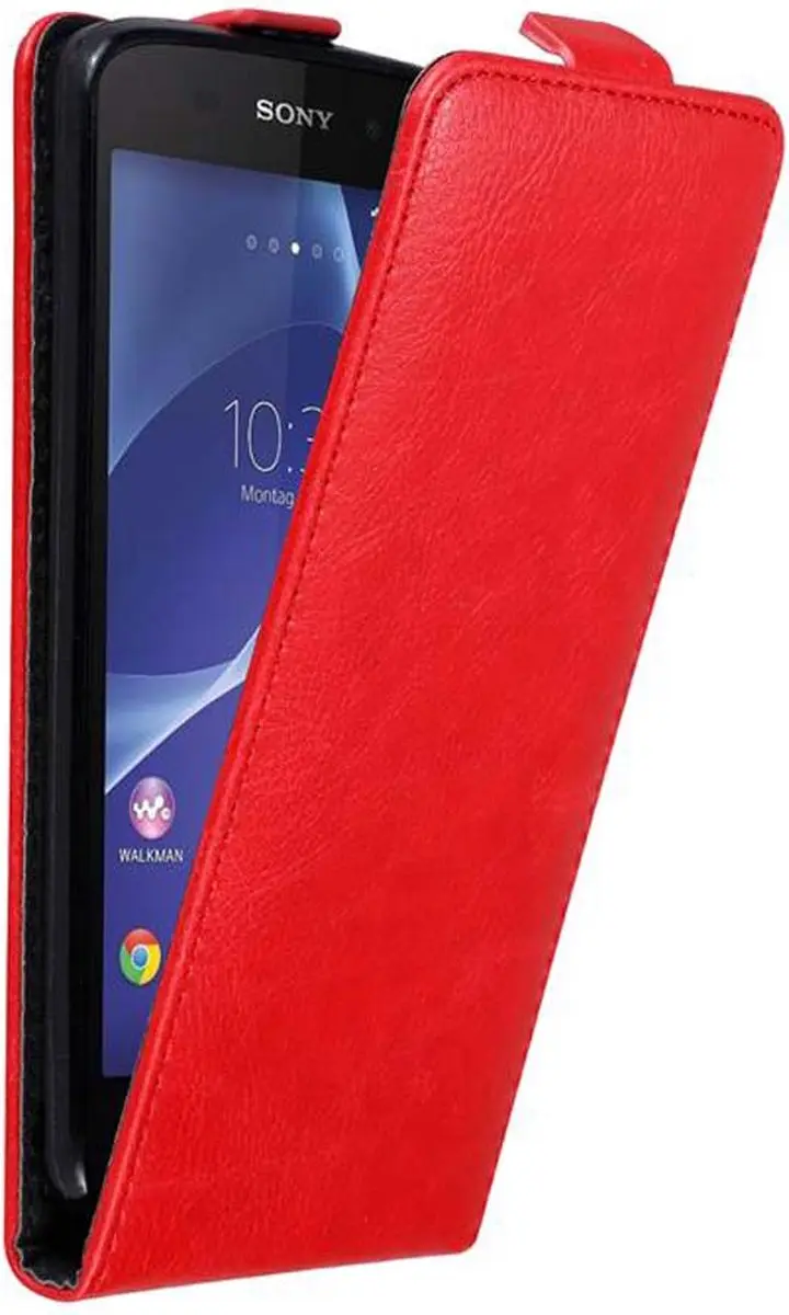 Cadorabo Hoesje geschikt voor Sony Xperia Z2 in APPEL ROOD