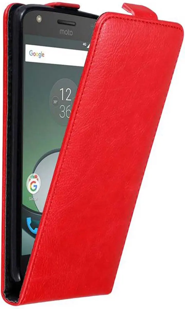 Cadorabo Hoesje geschikt voor Motorola MOTO Z PLAY in APPEL ROOD