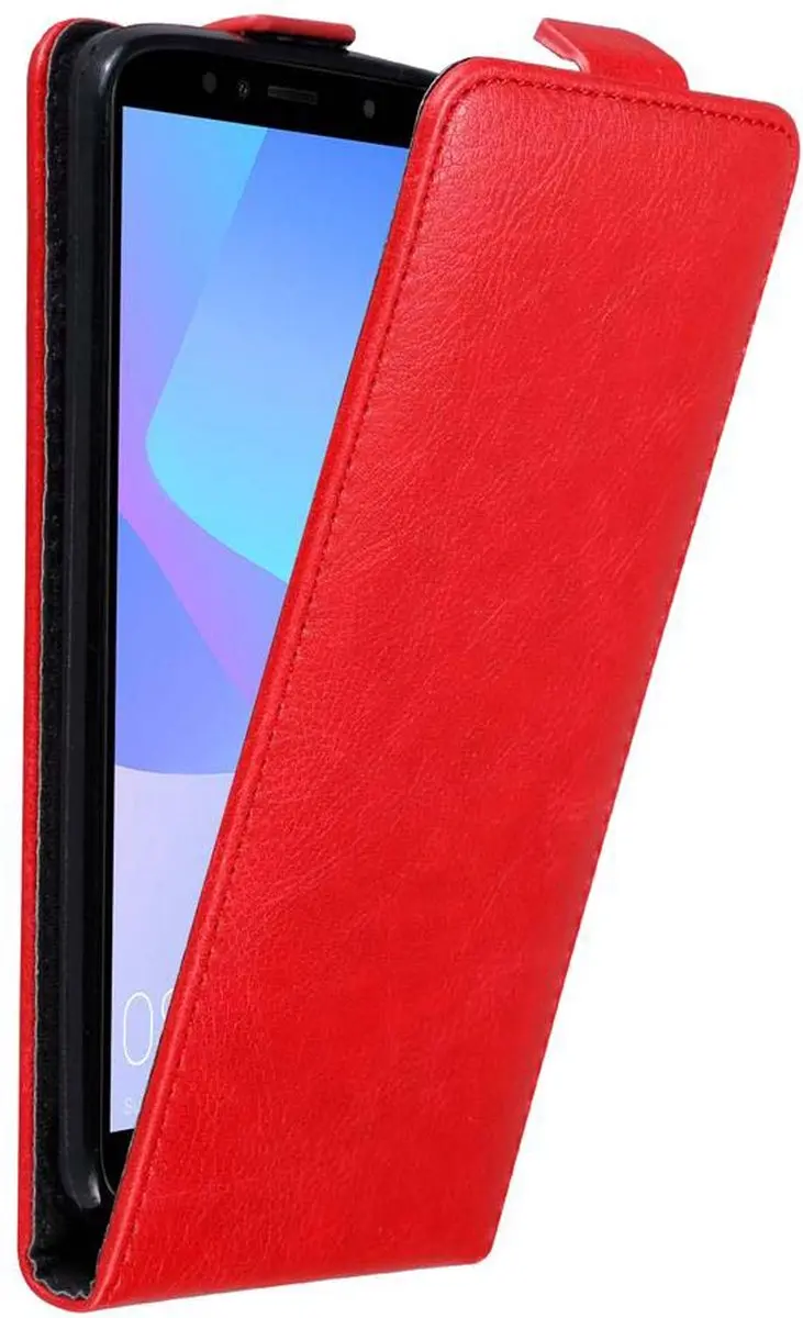 Cadorabo Hoesje geschikt voor Honor 7A / Huawei Y6 PRIME 2018 in APPEL ROOD