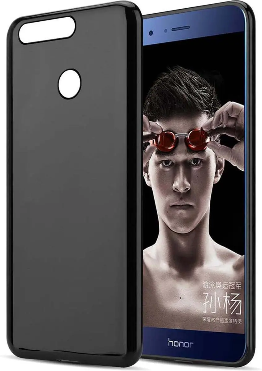 Cadorabo Hoesje geschikt voor Honor V9 in ZWART