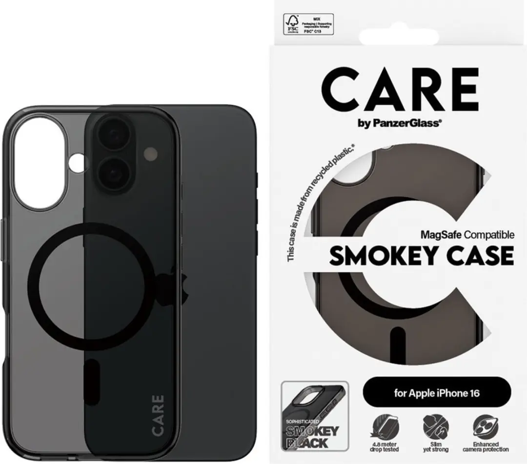 PanzerGlass CARE Urban Combat Hoesje iPhone 16 - Zwart - afbeelding 3 van 6