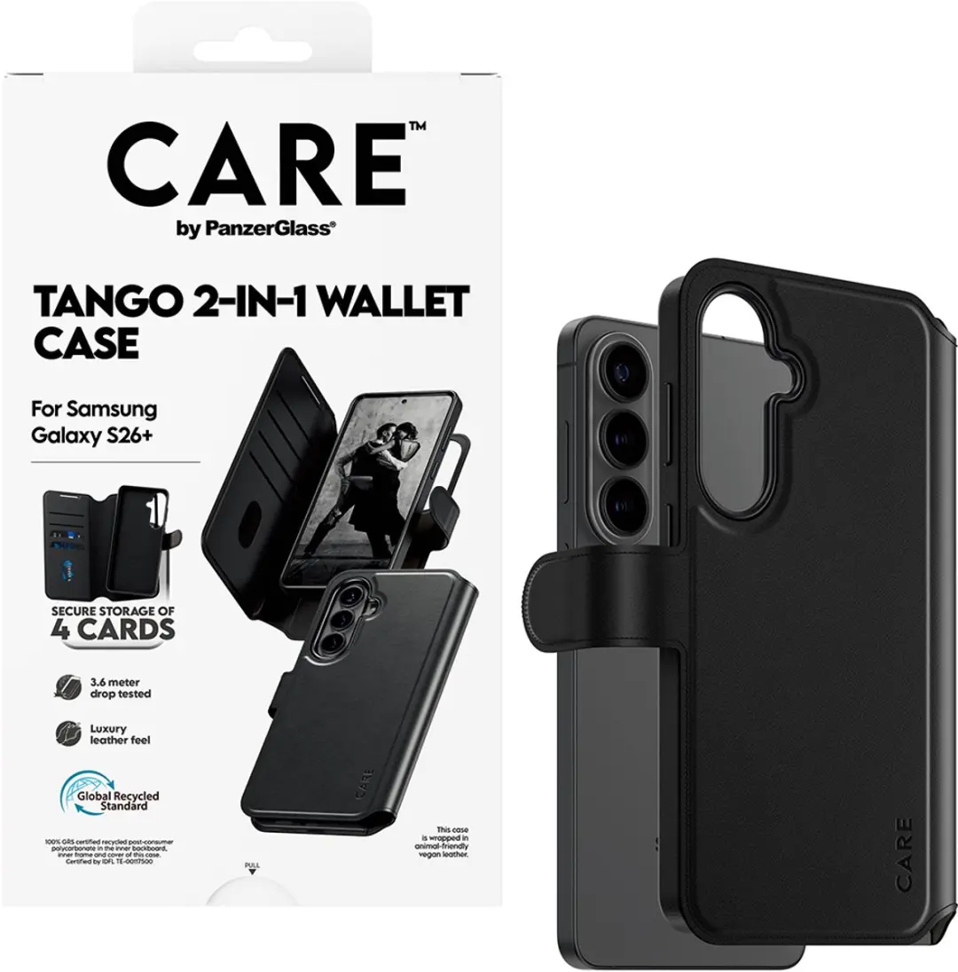 PanzerGlass Tango 2 in 1 Wallet Case MagSafe Samsung Galaxy S26 Plus - Transparant - afbeelding 4 van 6