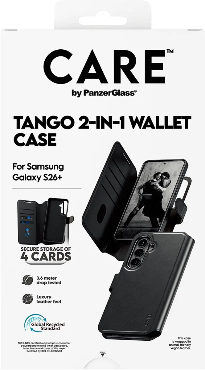 PanzerGlass Tango 2 in 1 Wallet Case MagSafe Samsung Galaxy S26 Plus - Transparant - afbeelding 5 van 6