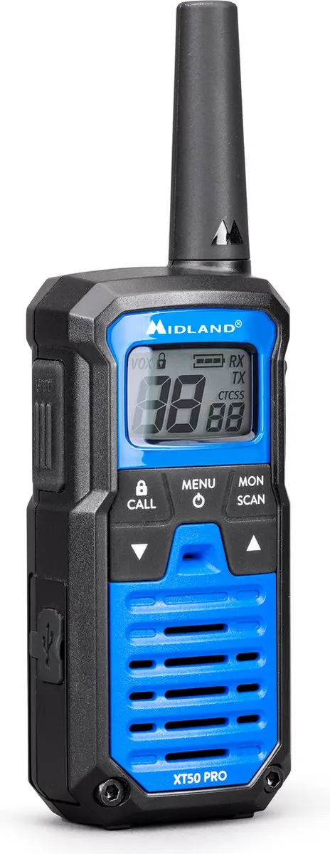 Midland XT50 PRO C1464 Portofoonset - 2 stuks - Blauw - afbeelding 5 van 6
