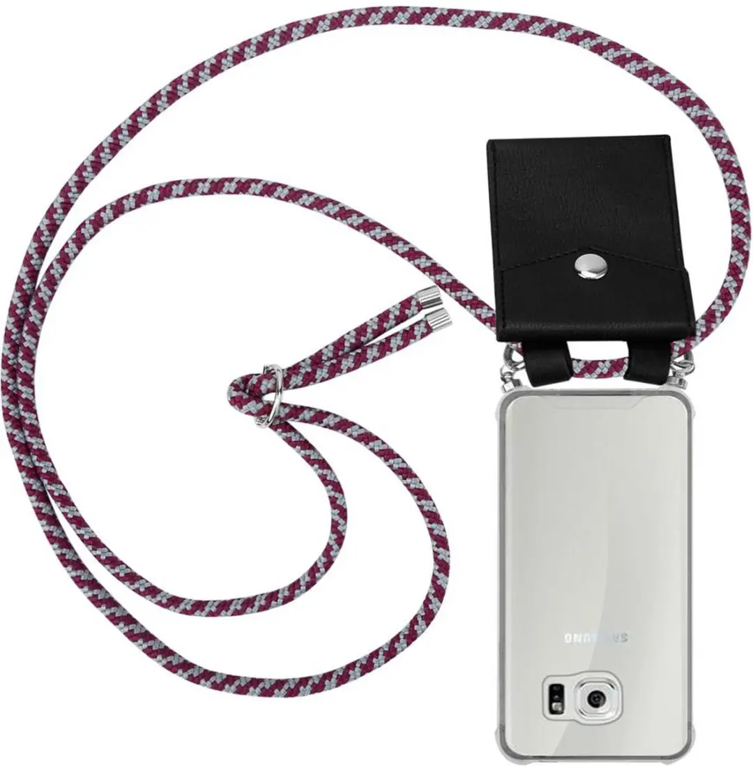 Cadorabo Hoesje geschikt voor Samsung Galaxy S6 in ROOD WIT