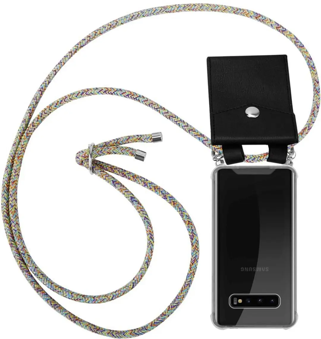 Cadorabo Hoesje geschikt voor Samsung Galaxy S10 4G in REGENBOOG