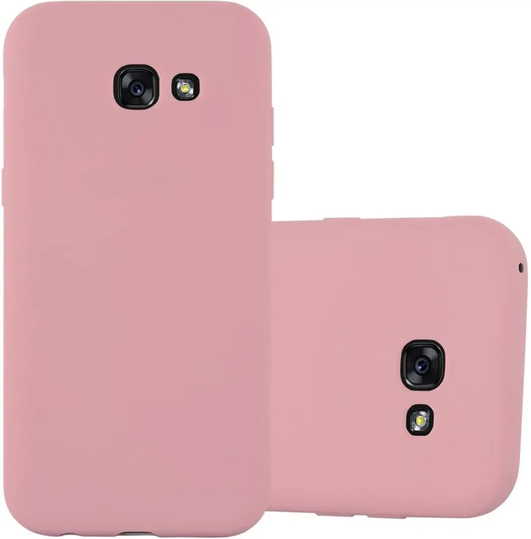 Cadorabo Hoesje geschikt voor Samsung Galaxy A7 2017 in CANDY ROZE