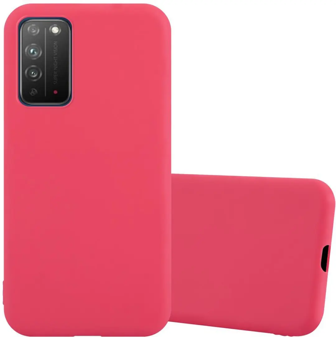 Cadorabo Hoesje geschikt voor Honor X10 in CANDY ROOD