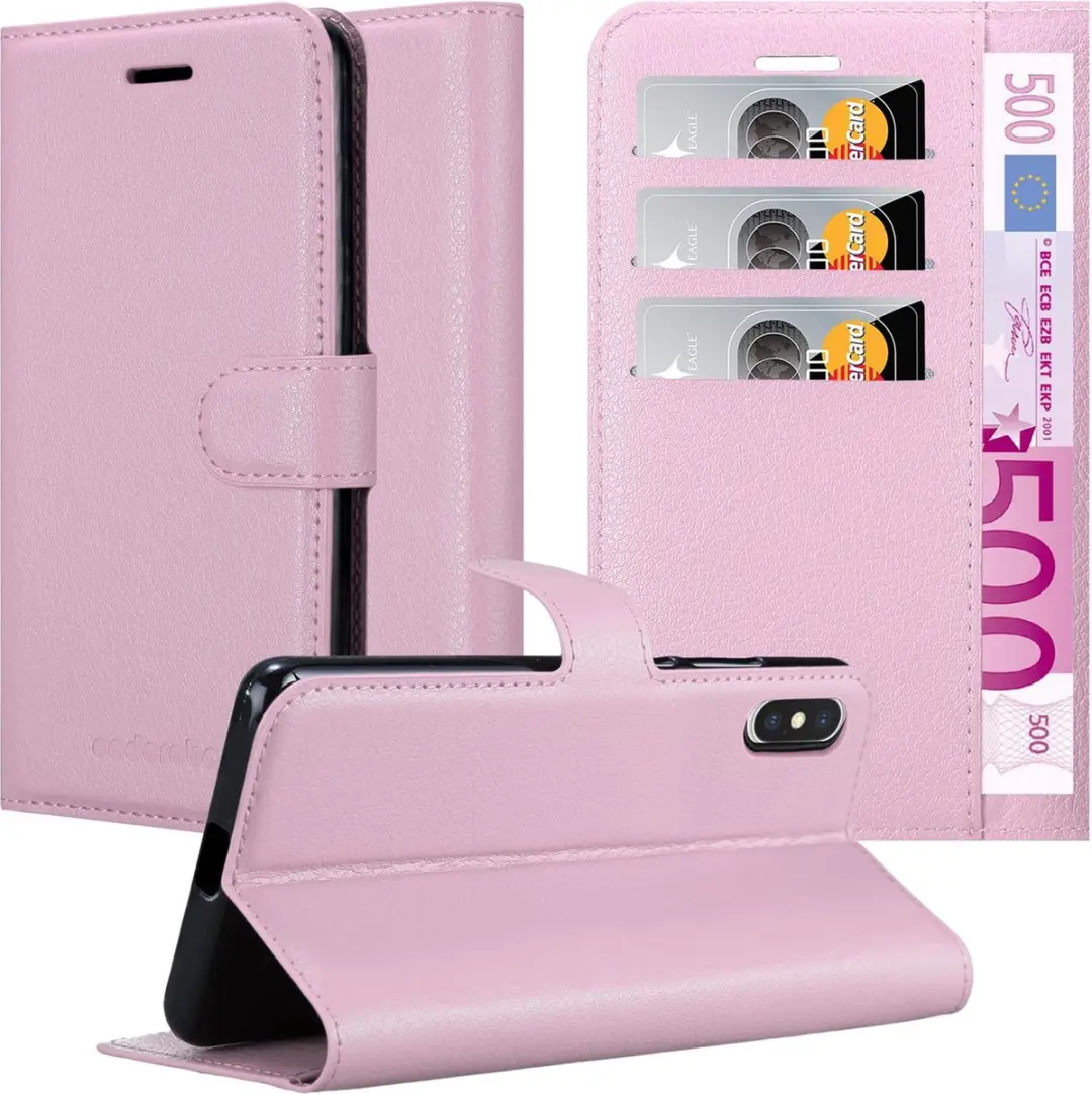 Cadorabo Hoesje geschikt voor Apple iPhone X / XS in LOTUS ROZE