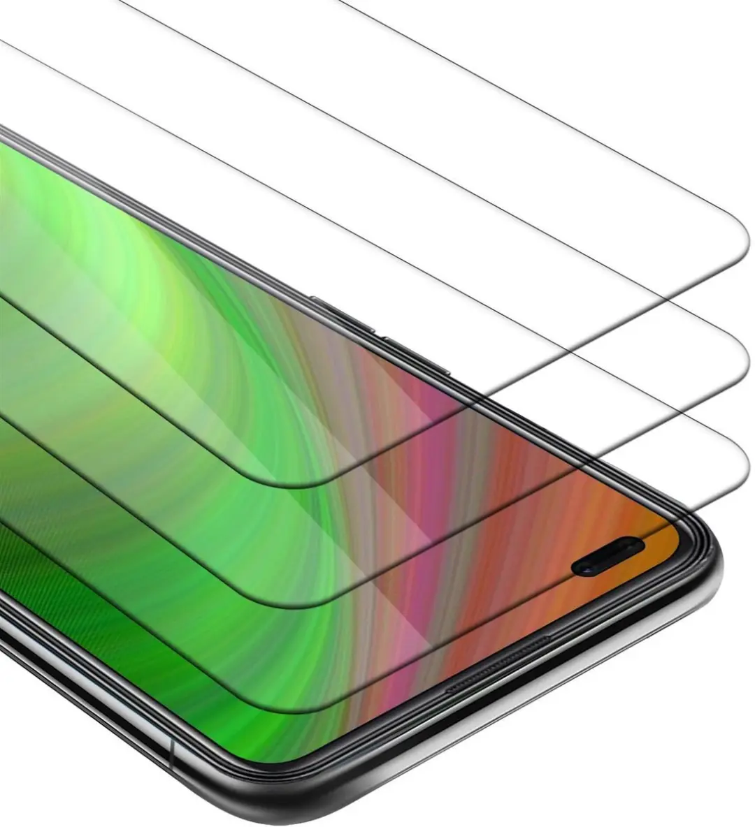 Cadorabo 3x Screenprotector geschikt voor Oppo Reno4 Z
