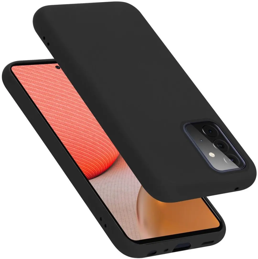 Cadorabo Hoesje geschikt voor Samsung Galaxy A72 4G / 5G in LIQUID ZWART