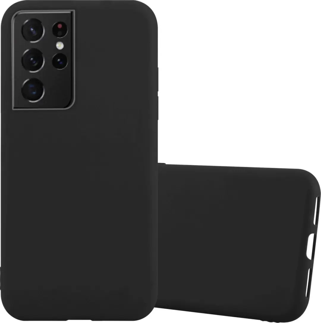 Cadorabo Hoesje geschikt voor Samsung Galaxy S21 ULTRA in CANDY ZWART