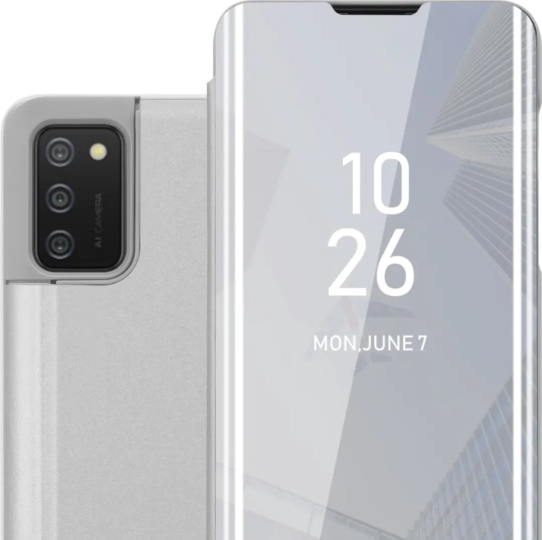 Cadorabo Hoesje geschikt voor Samsung Galaxy A02s in AGAAT ZILVER