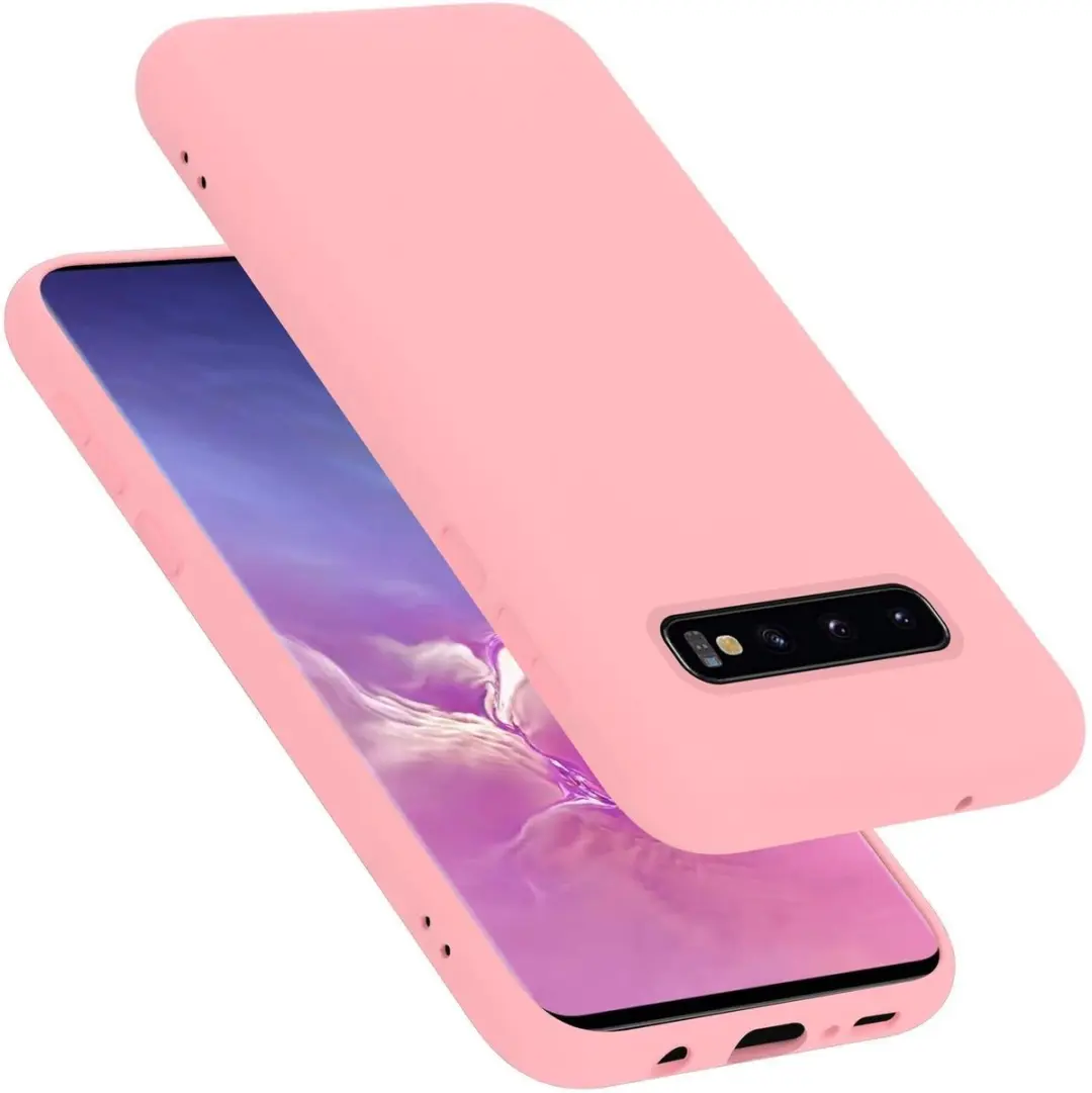 Cadorabo Hoesje geschikt voor Samsung Galaxy S10 PLUS in LIQUID ROZE