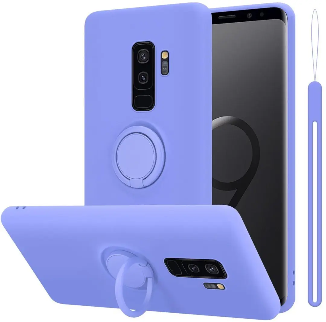 Cadorabo Hoesje geschikt voor Samsung Galaxy S9 PLUS in LIQUID LICHT PAARS