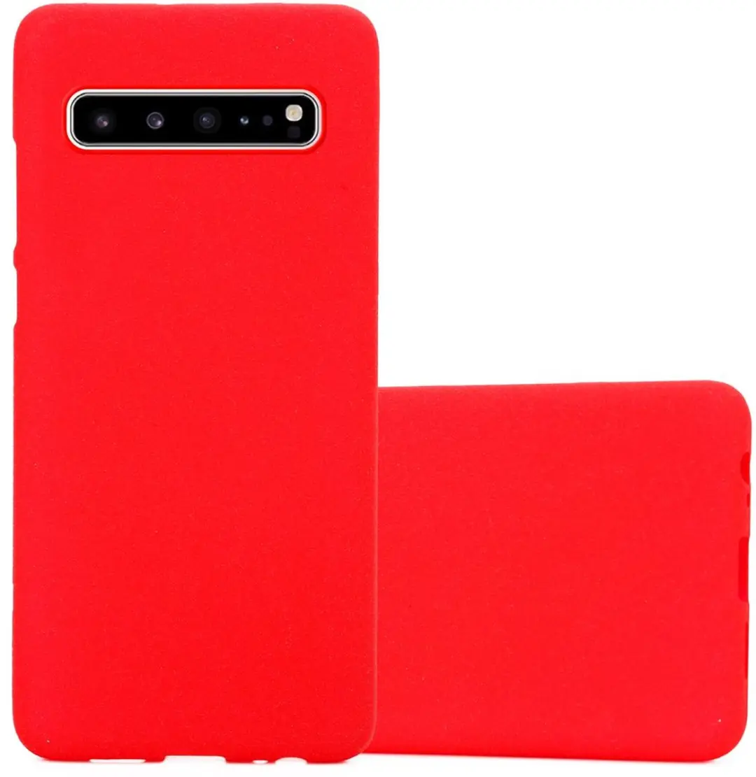 Cadorabo Hoesje geschikt voor Samsung Galaxy S10 5G in FROST ROOD