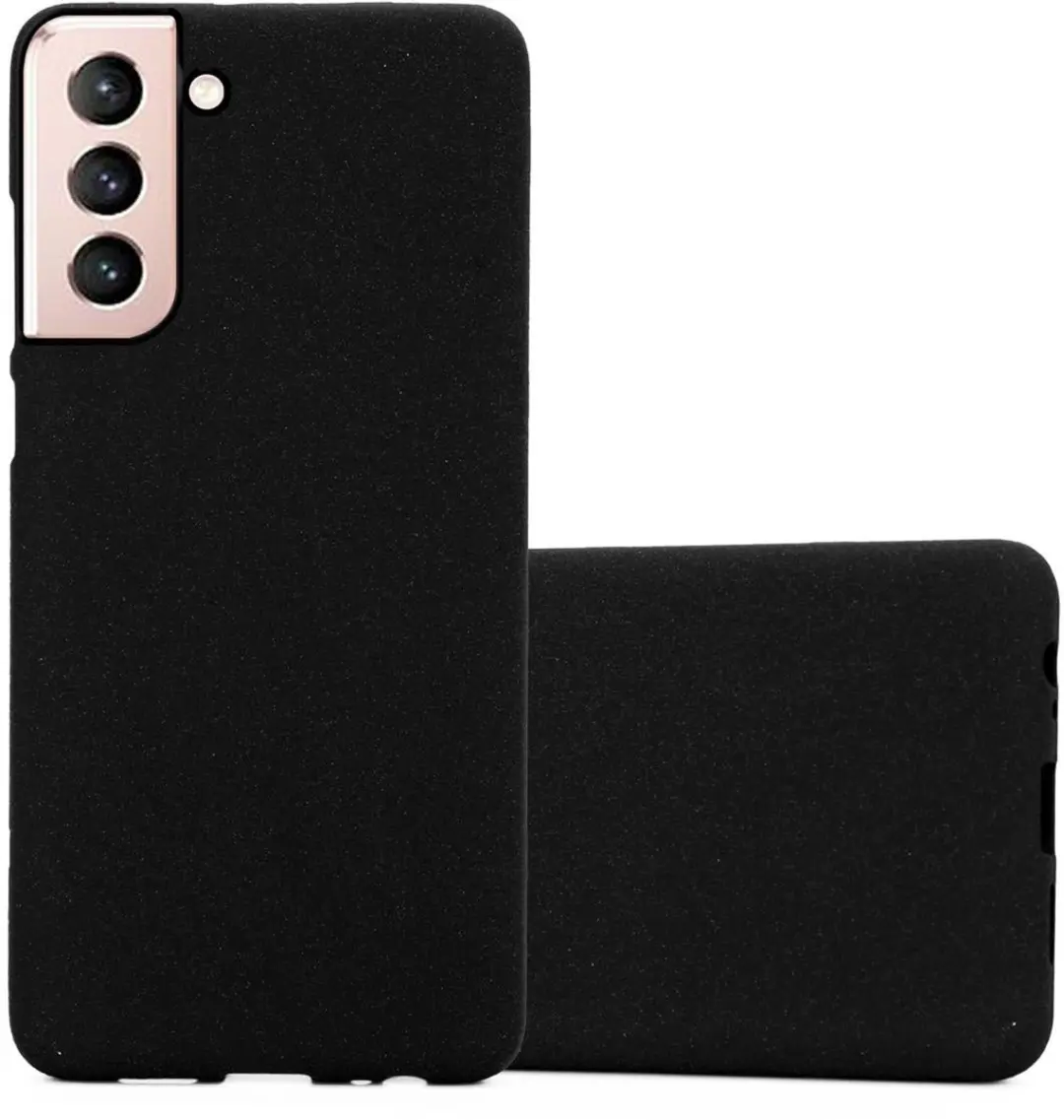 Cadorabo Hoesje geschikt voor Samsung Galaxy S21 5G in FROST ZWART