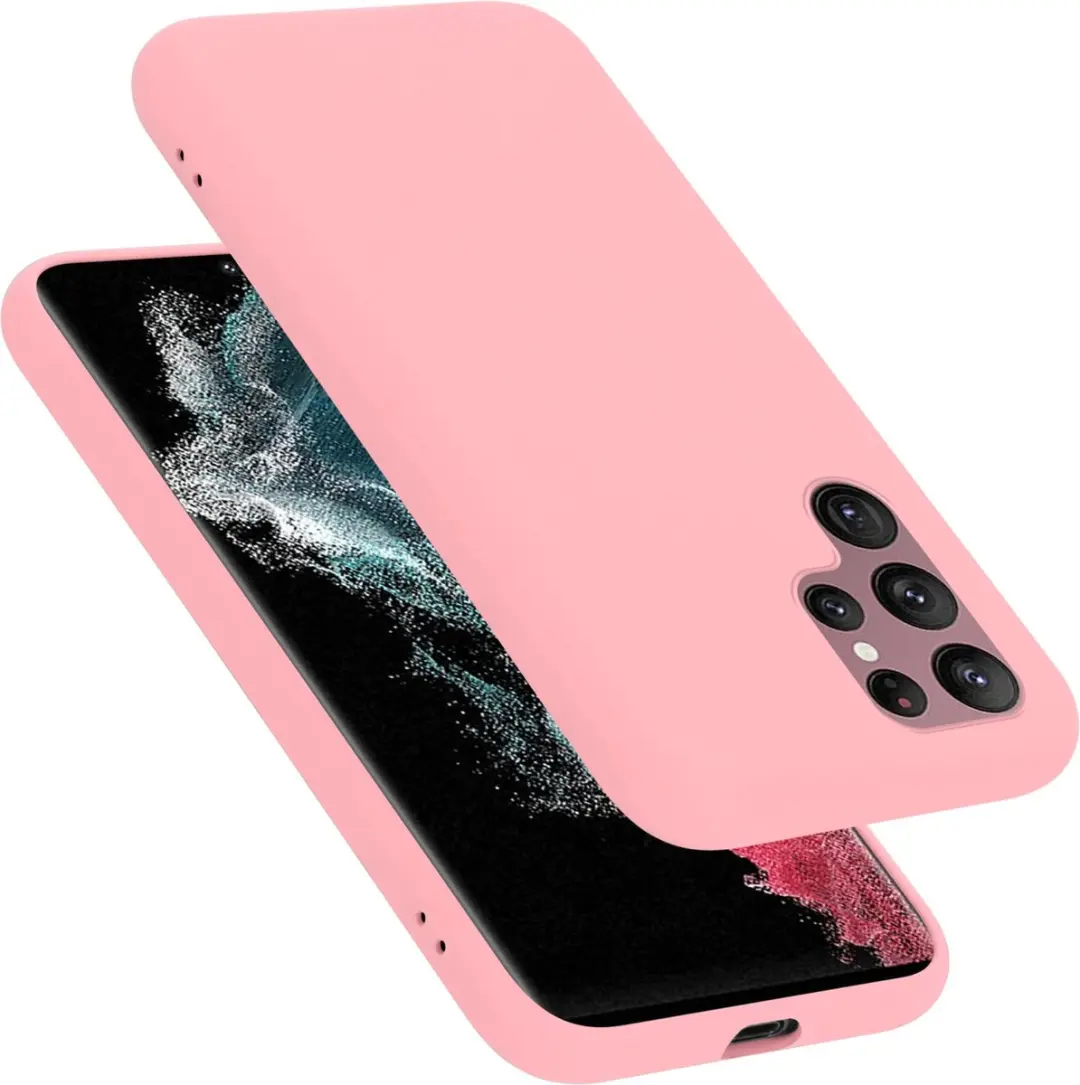 Cadorabo Hoesje geschikt voor Samsung Galaxy S22 ULTRA in LIQUID ROZE