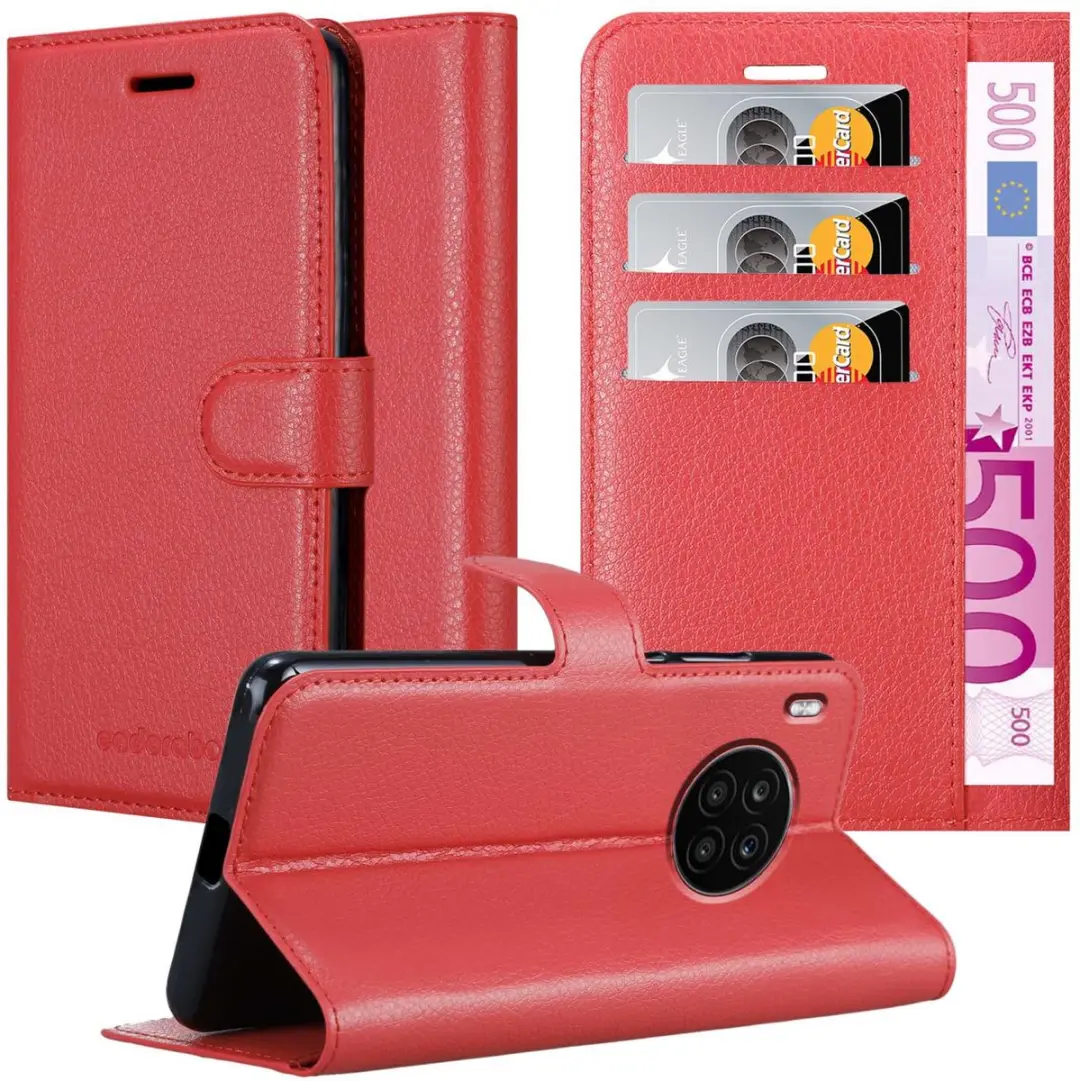 Cadorabo Hoesje geschikt voor Honor 50 LITE in KARMIJN ROOD