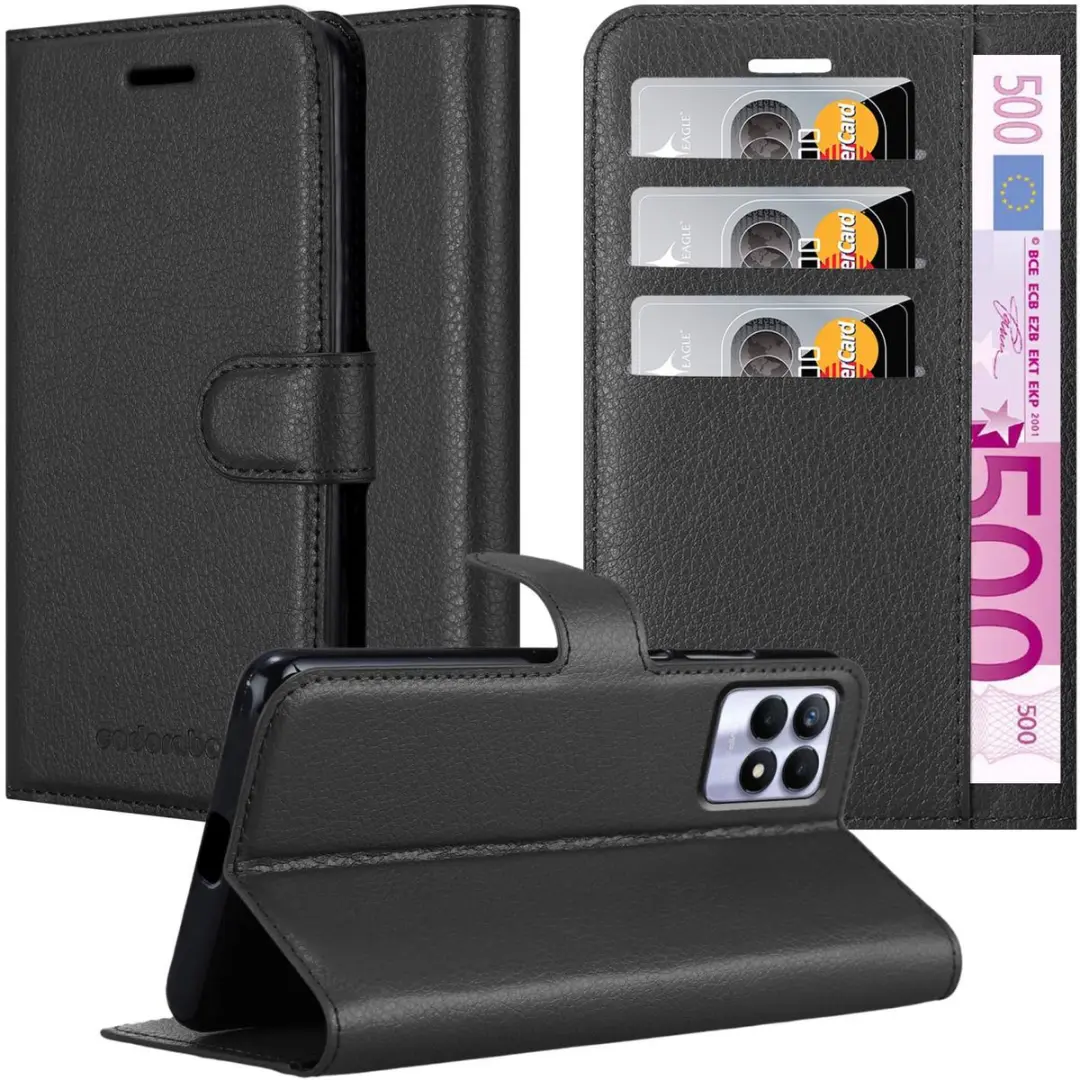 Cadorabo Hoesje geschikt voor Realme 8i / Narzo 50 4G in PHANTOM ZWART