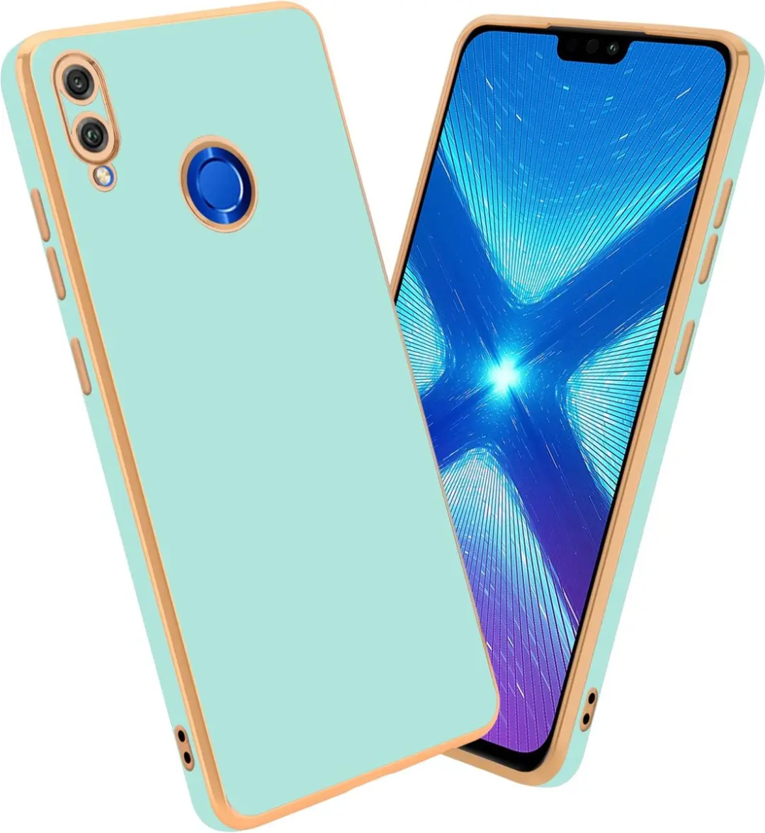 Cadorabo Hoesje geschikt voor Honor 8X in Glossy Mintgroen