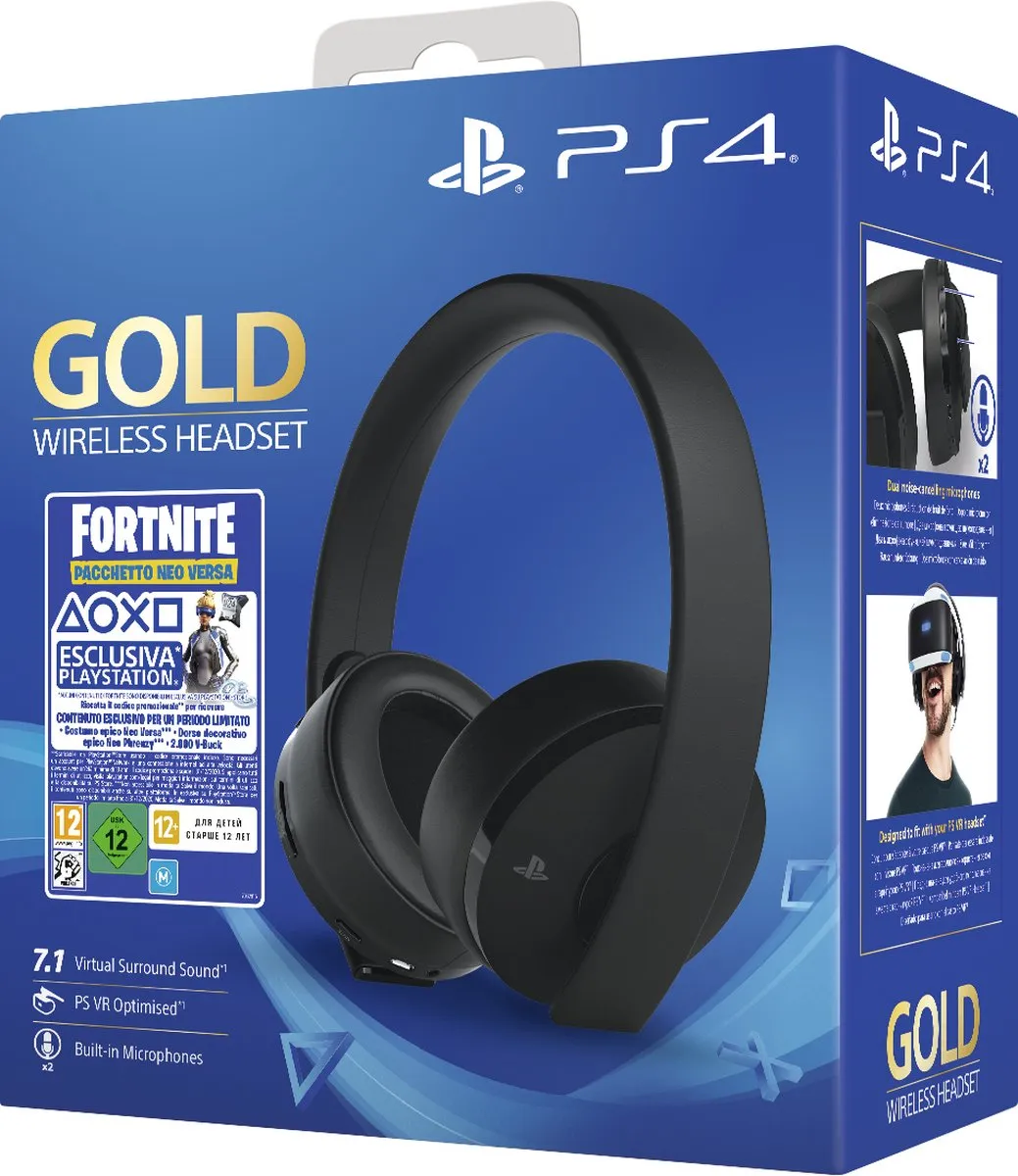 Sony PlayStation 4 Gold Edition Draadloze Headset - Zwart