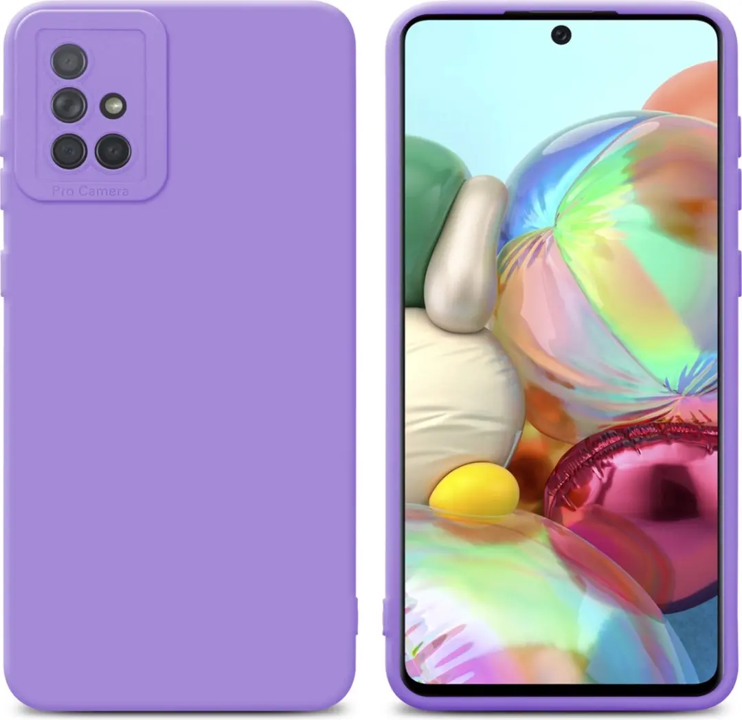 Cadorabo Hoesje geschikt voor Samsung Galaxy A71 4G in FLUID LICHT PAARS