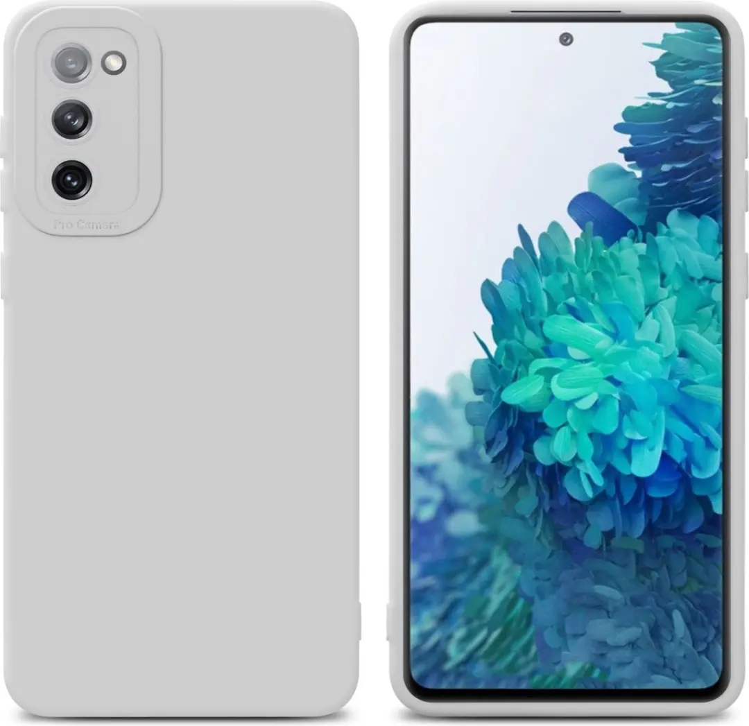 Cadorabo Hoesje geschikt voor Samsung Galaxy S20 FE in FLUID WIT
