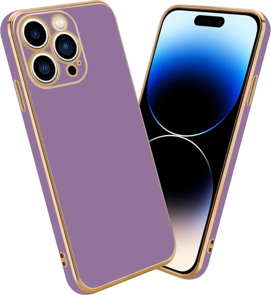 Cadorabo Hoesje geschikt voor Apple iPhone 14 PRO in Glossy Paars