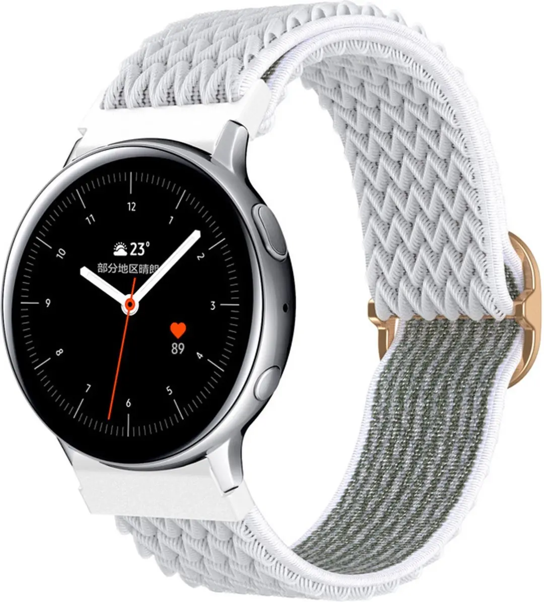Cadorabo Nylon bandje met metalen sluiting 22mm geschikt voor Samsung Galaxy Gea