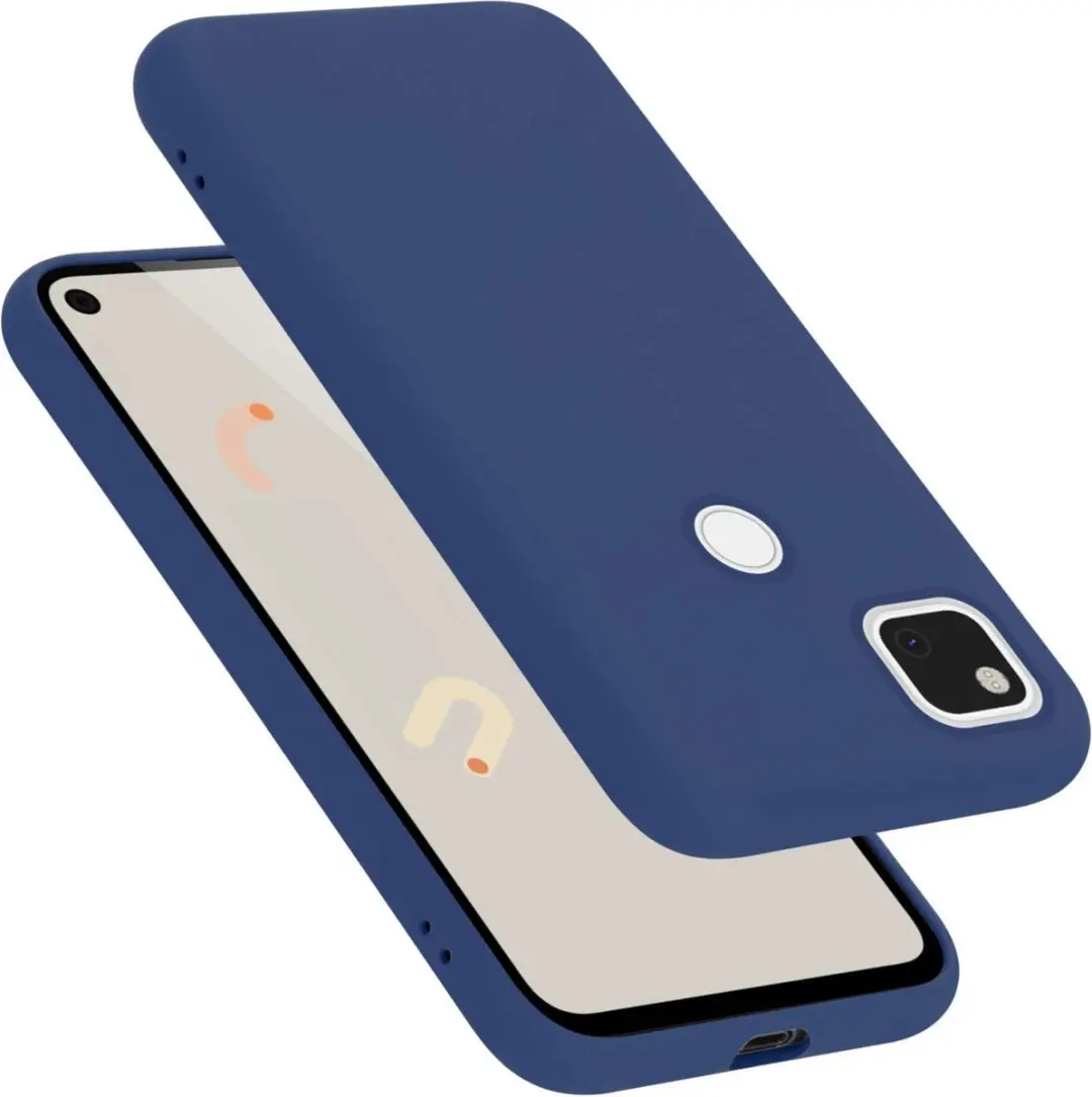Cadorabo Hoesje geschikt voor Google PIXEL 4A 5G in LIQUID BLAUW