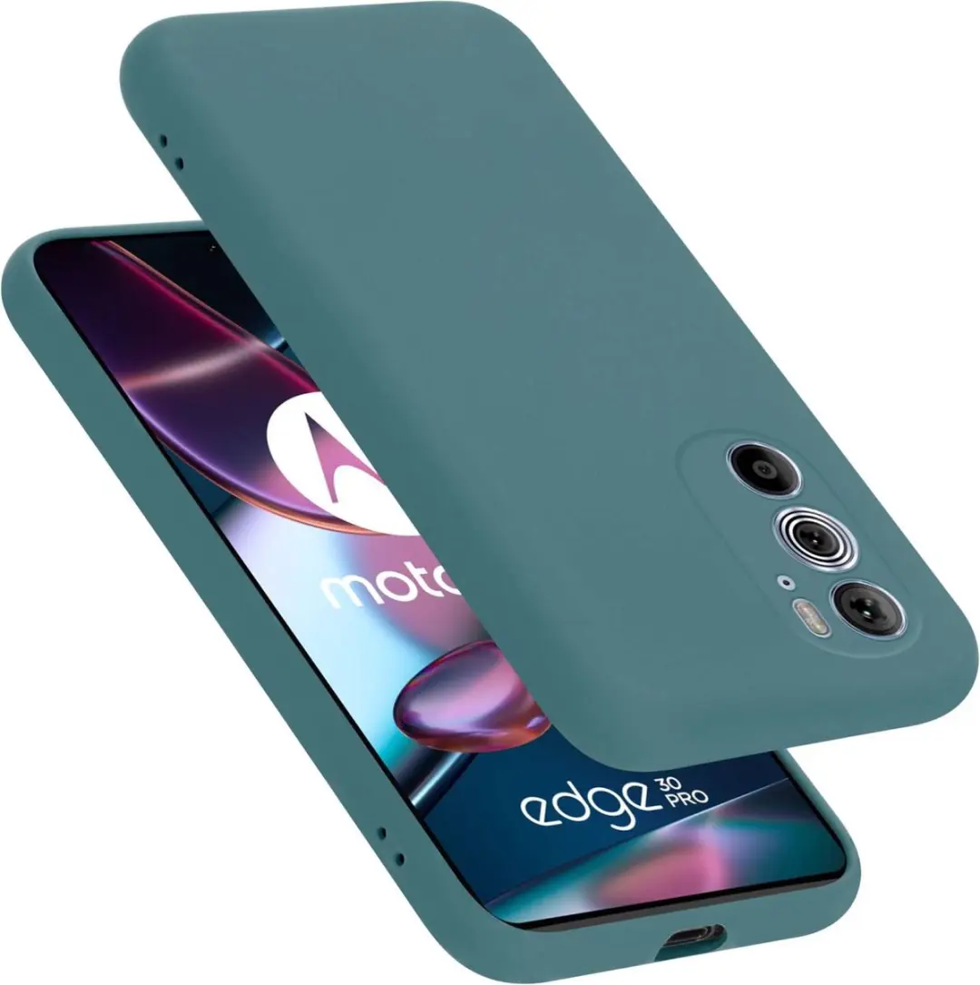 Cadorabo Hoesje geschikt voor Motorola EDGE+ in LIQUID GROEN