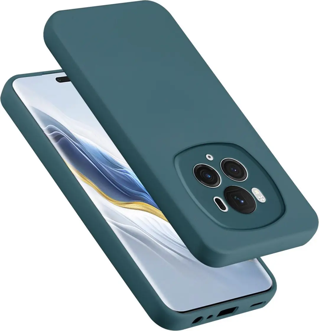 Cadorabo Hoesje geschikt voor Honor Magic 6 Pro in LIQUID GROEN