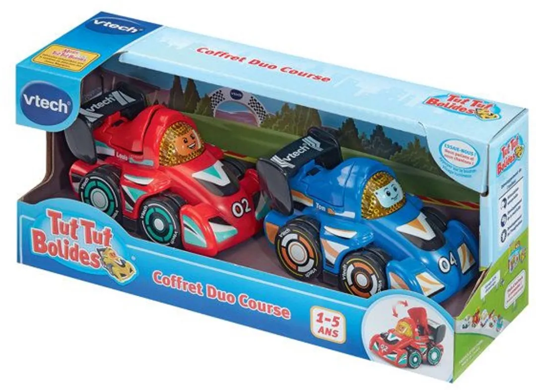 Vtech TUT TUT Bolidés Raceduo Set Louis + Tom - Meerkleurig