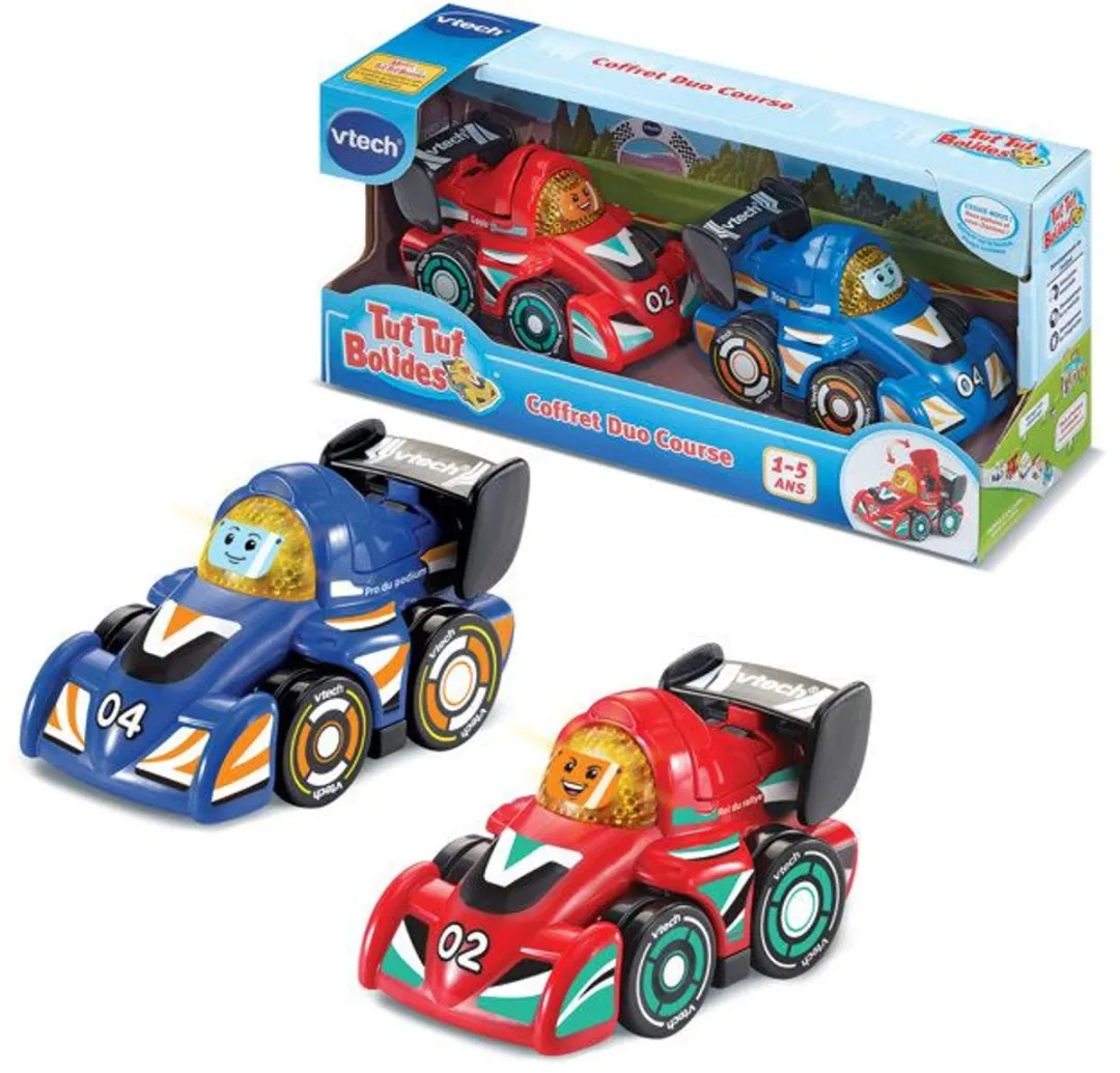 Vtech TUT TUT Bolidés Raceduo Set Louis + Tom - Meerkleurig