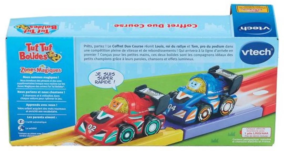 Vtech TUT TUT Bolidés Raceduo Set Louis + Tom - Meerkleurig