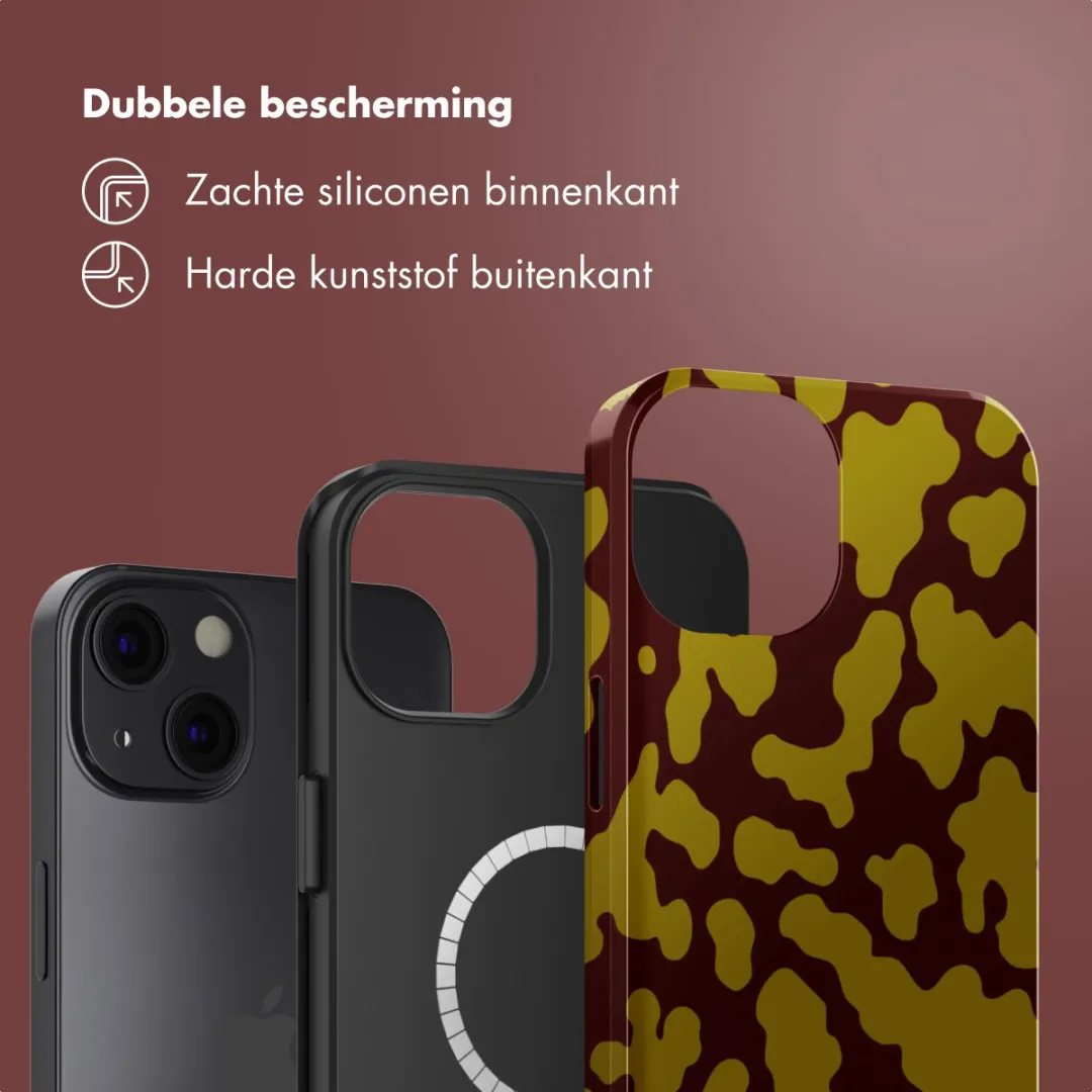 Selencia Hoesje iPhone 13 - MagSafe - Moo'd Olive Dust