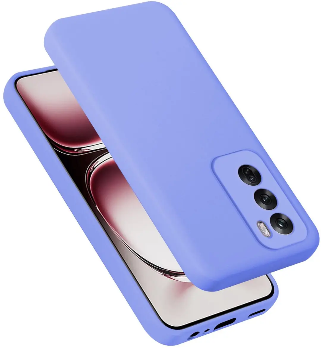 Cadorabo Hoesje geschikt voor Oppo Reno 12 Pro in LIQUID LICHT PAARS