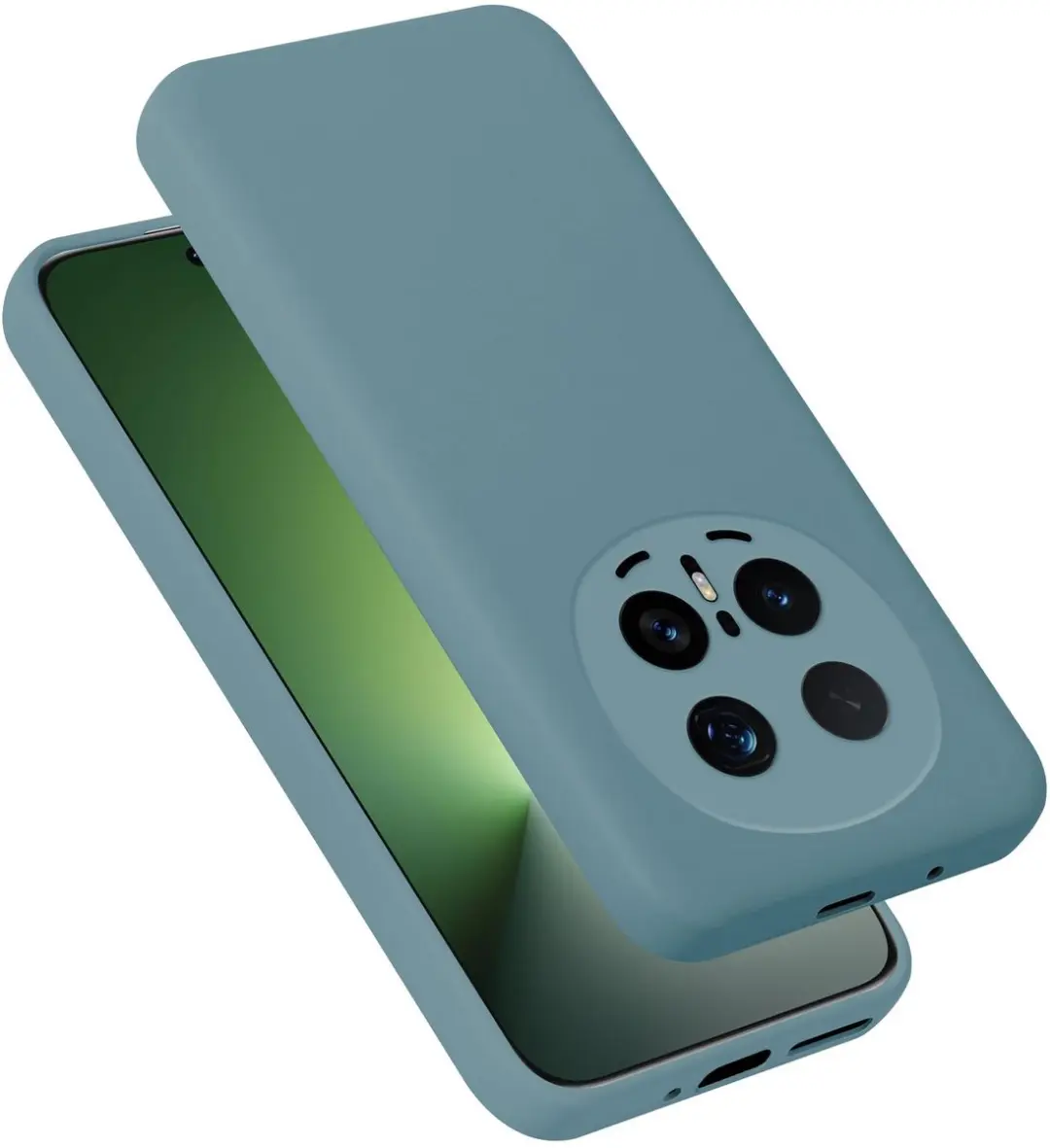 Cadorabo Hoesje geschikt voor Honor Magic 8 Pro Case in Liquid Groen Beschermhoes gemaakt van flexibel TPU silicone etui cover mobiele telefoonhoesje