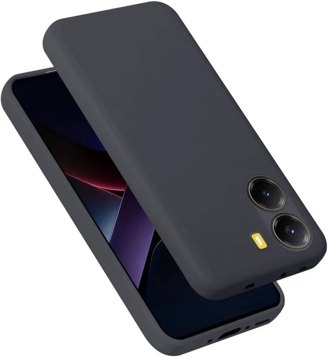 Cadorabo Hoesje geschikt voor Xiaomi Poco X7 Pro Case in Liquid Zwart Beschermho