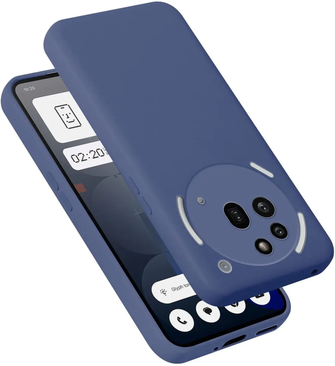 Cadorabo Hoesje geschikt voor Nothing Phone 3a Pro Case in Liquid Blauw Bescherm