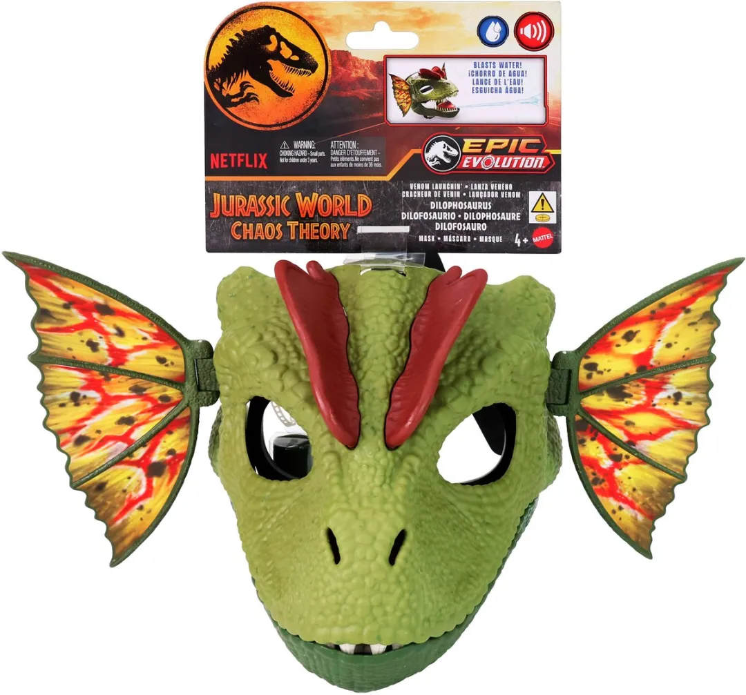 Jurassic World Dilophosaurus Masker - Multicolor - afbeelding 2 van 6