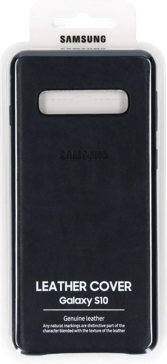 Samsung Lederen Cover Galaxy S10 - 8801643644567 - Zwart - afbeelding 6 van 6