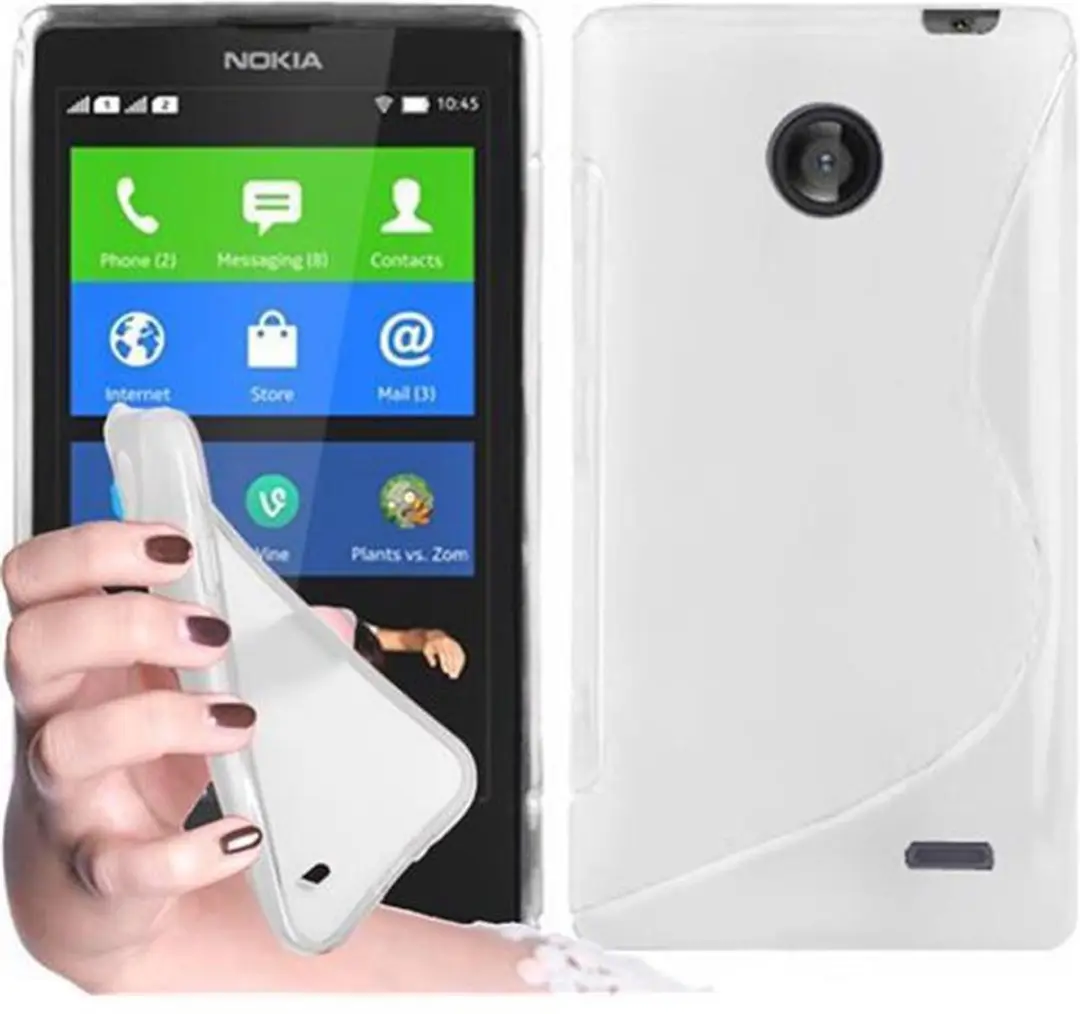 Cadorabo Hoesje geschikt voor Nokia X in MAGNESIUM WIT