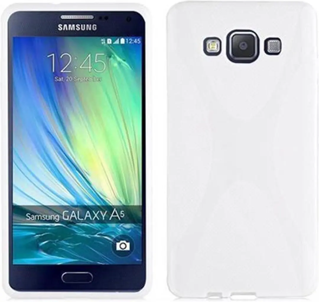 Cadorabo Hoesje geschikt voor Samsung Galaxy A7 2015 in MAGNESIUM WIT