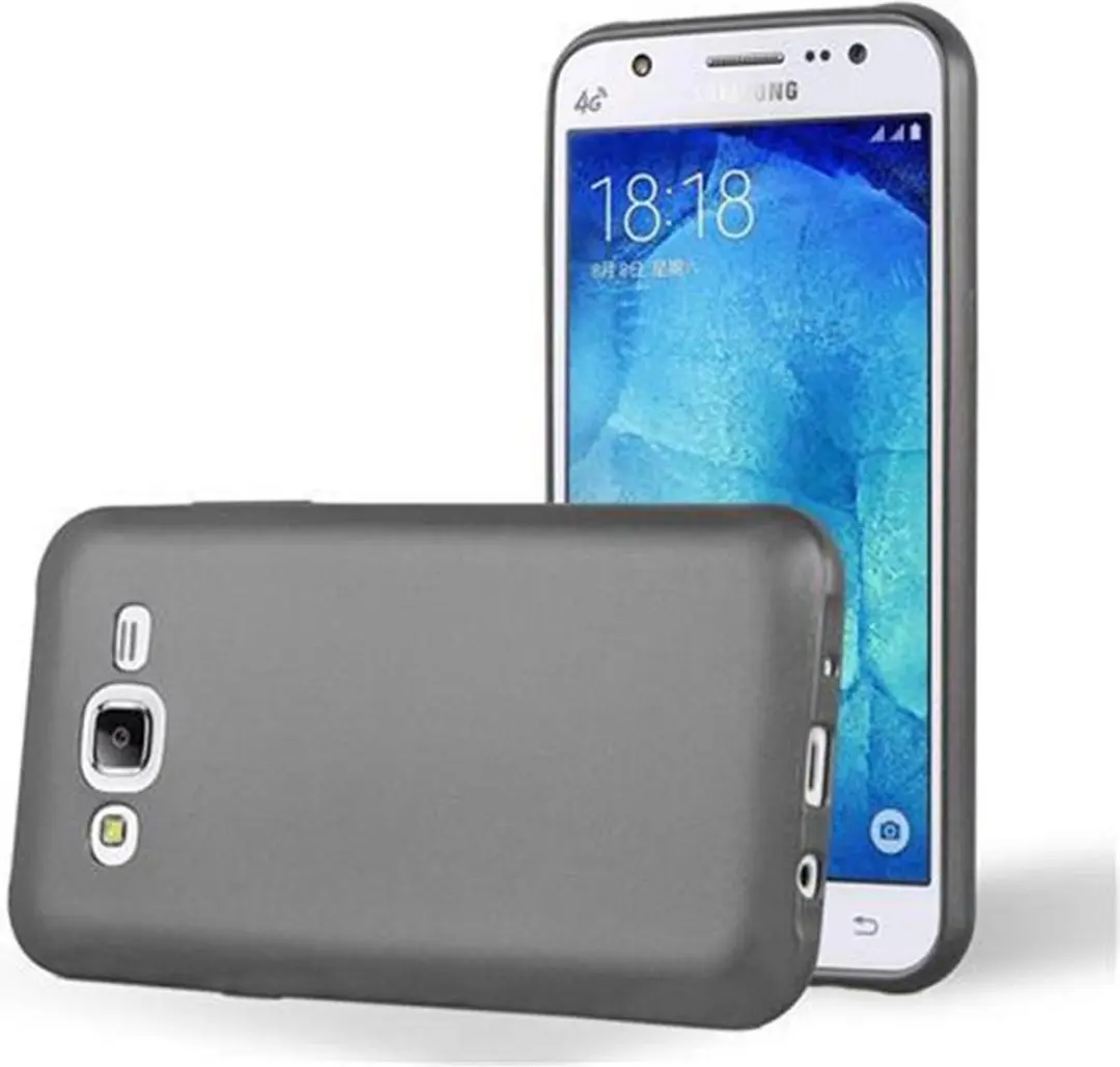 Cadorabo Hoesje geschikt voor Samsung Galaxy J5 2015 in METALLIC GRIJS