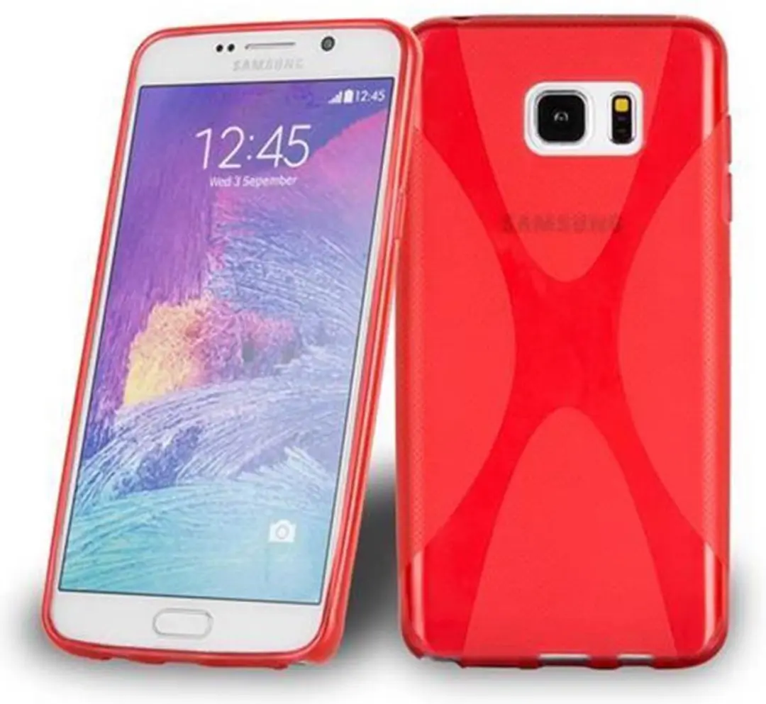Cadorabo Hoesje geschikt voor Samsung Galaxy NOTE 5 in INFERNO ROOD