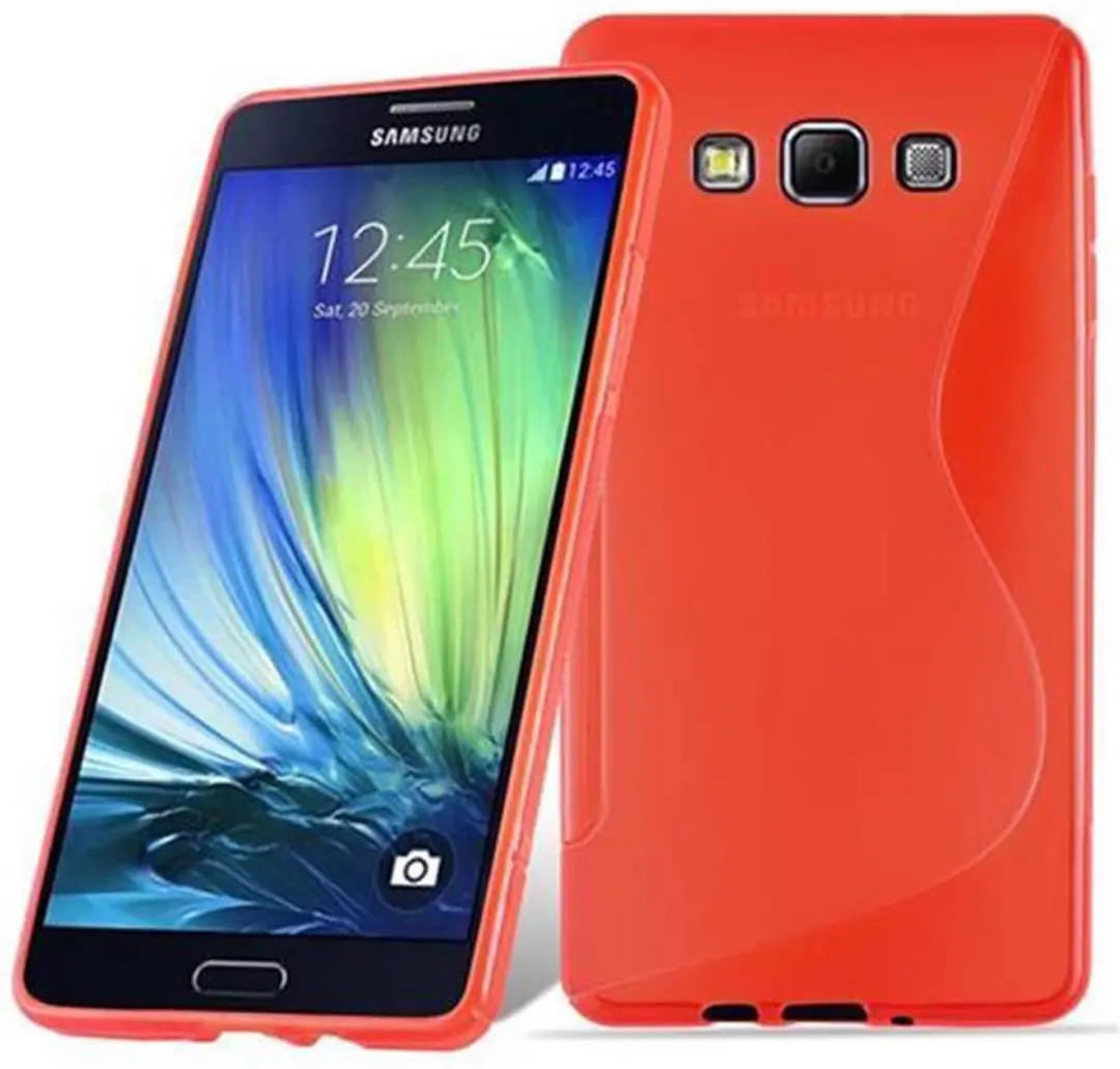 Cadorabo Hoesje geschikt voor Samsung Galaxy A7 2015 in INFERNO ROOD
