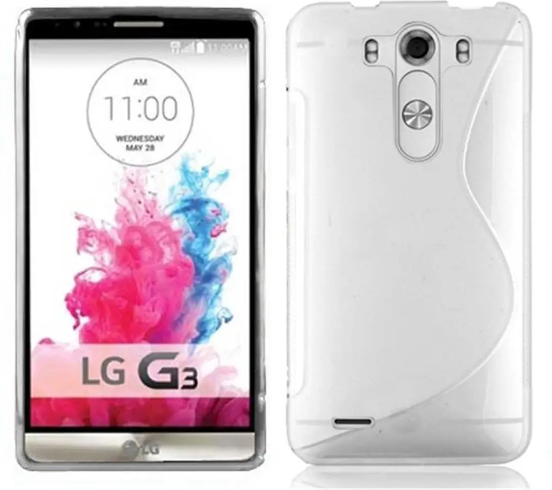 Cadorabo Hoesje geschikt voor LG G3 in SEMI-TRANSPARANT