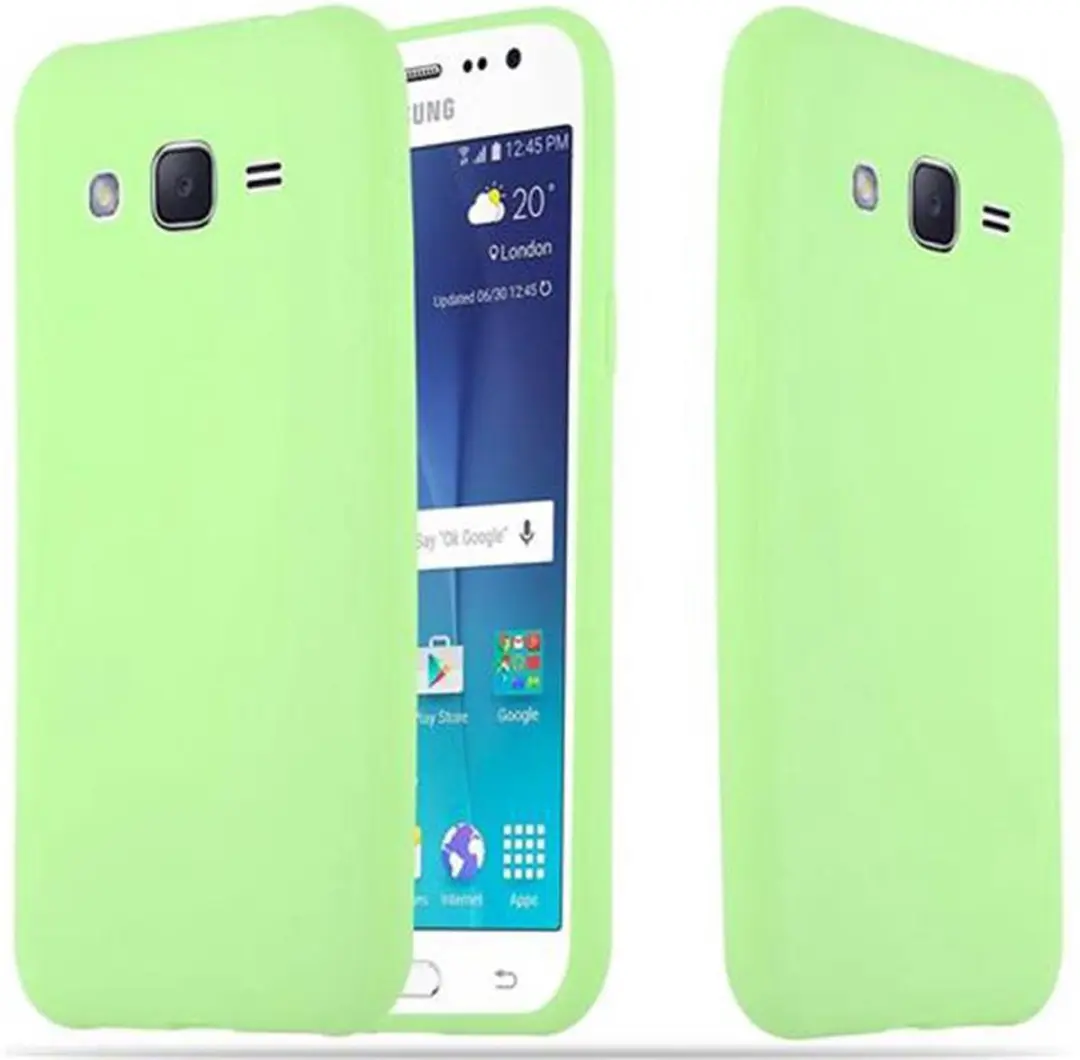 Cadorabo Hoesje geschikt voor Samsung Galaxy J2 2015 in CANDY PASTEL GROEN